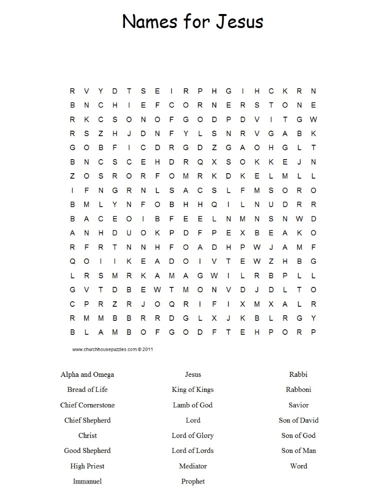 names-for-jesus-word-search-puzzle